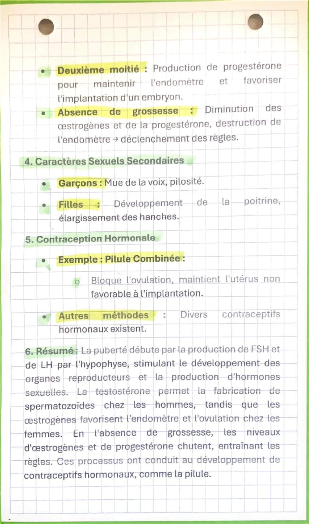 • SVT
Fiche de Révision n°1: La Puberté et le Contrôle
Hormonal des Organes Reproducteurs
1. Définition de la Puberté
Âge de survenue: Vers 