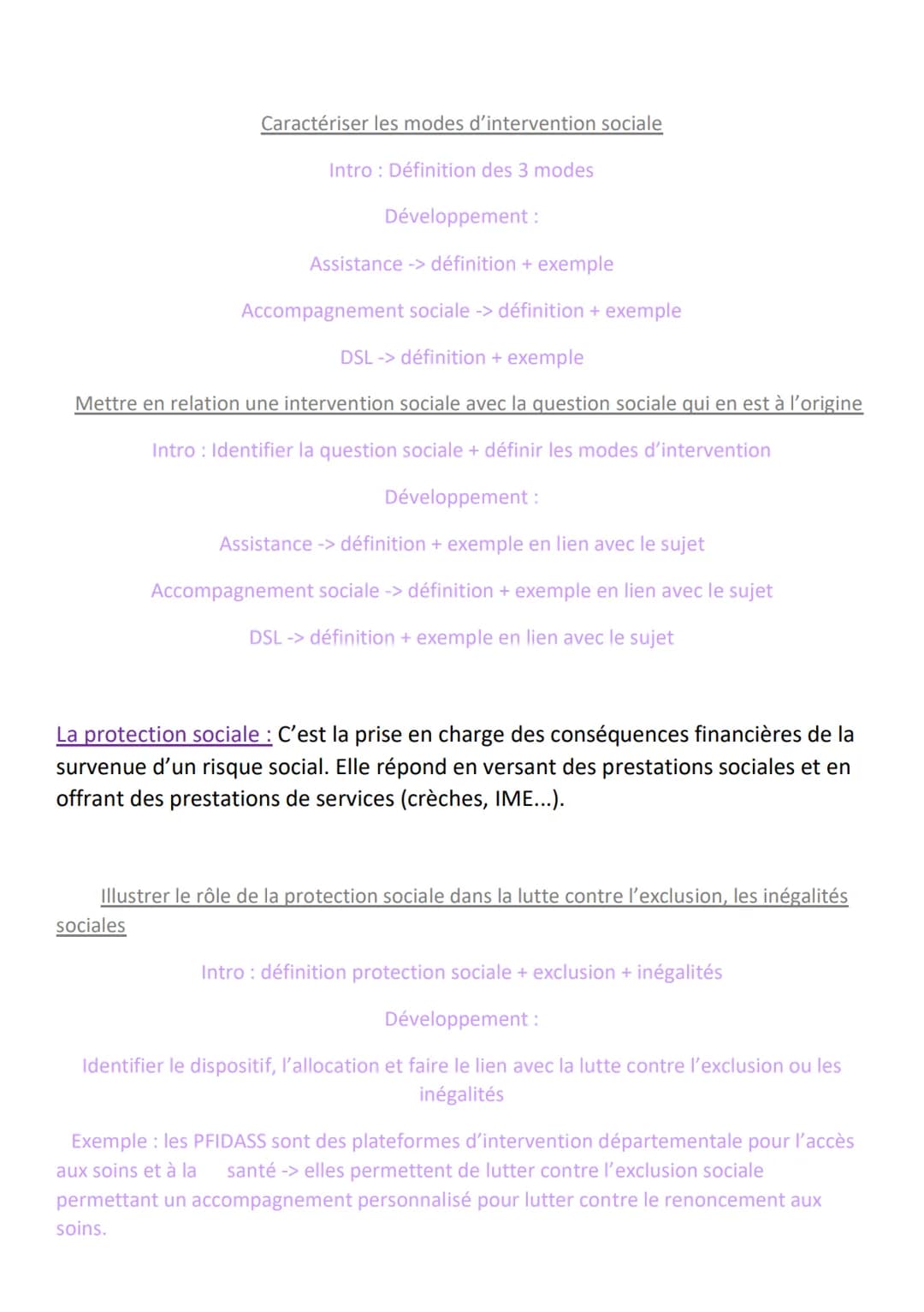 Séquence 8: Agir sur les problèmes sociaux
Le problème social ou les questions sociales: Elles regroupent de nombreux sujets
comme, les inég
