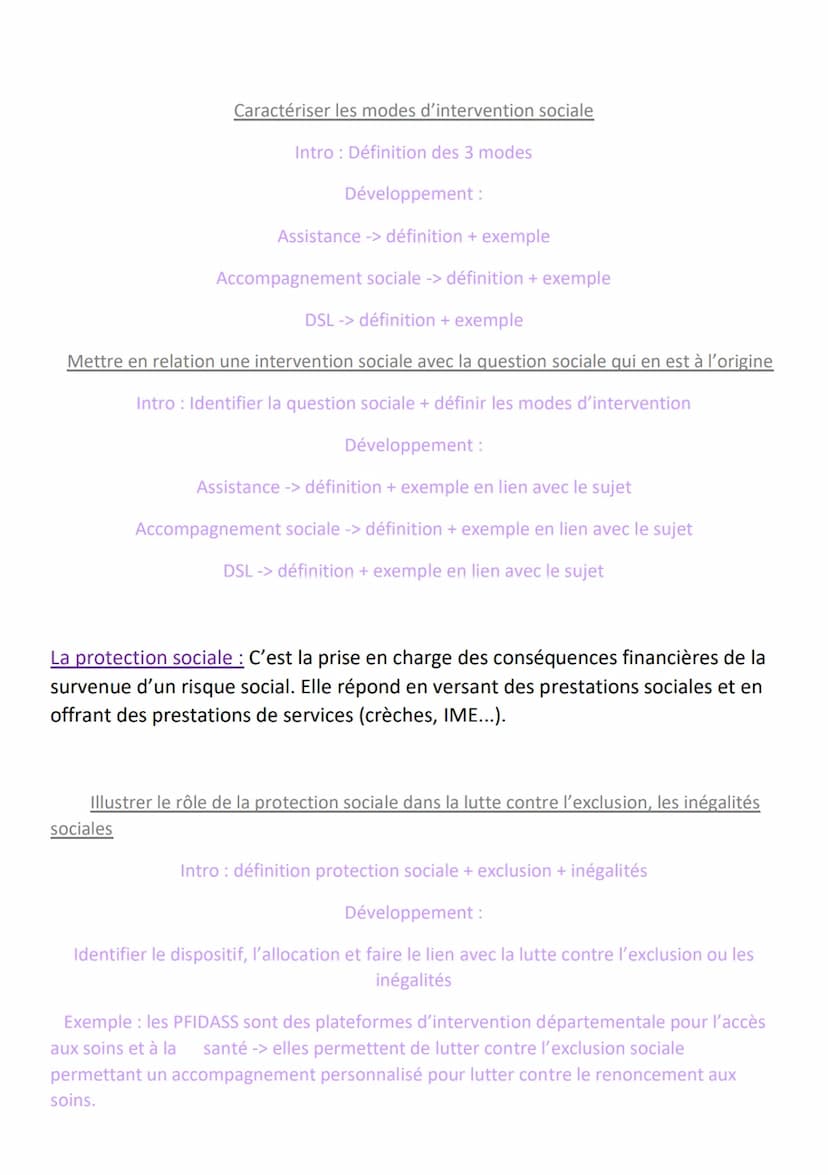 Séquence 8: Agir sur les problèmes sociaux
Le problème social ou les questions sociales: Elles regroupent de nombreux sujets
comme, les inég