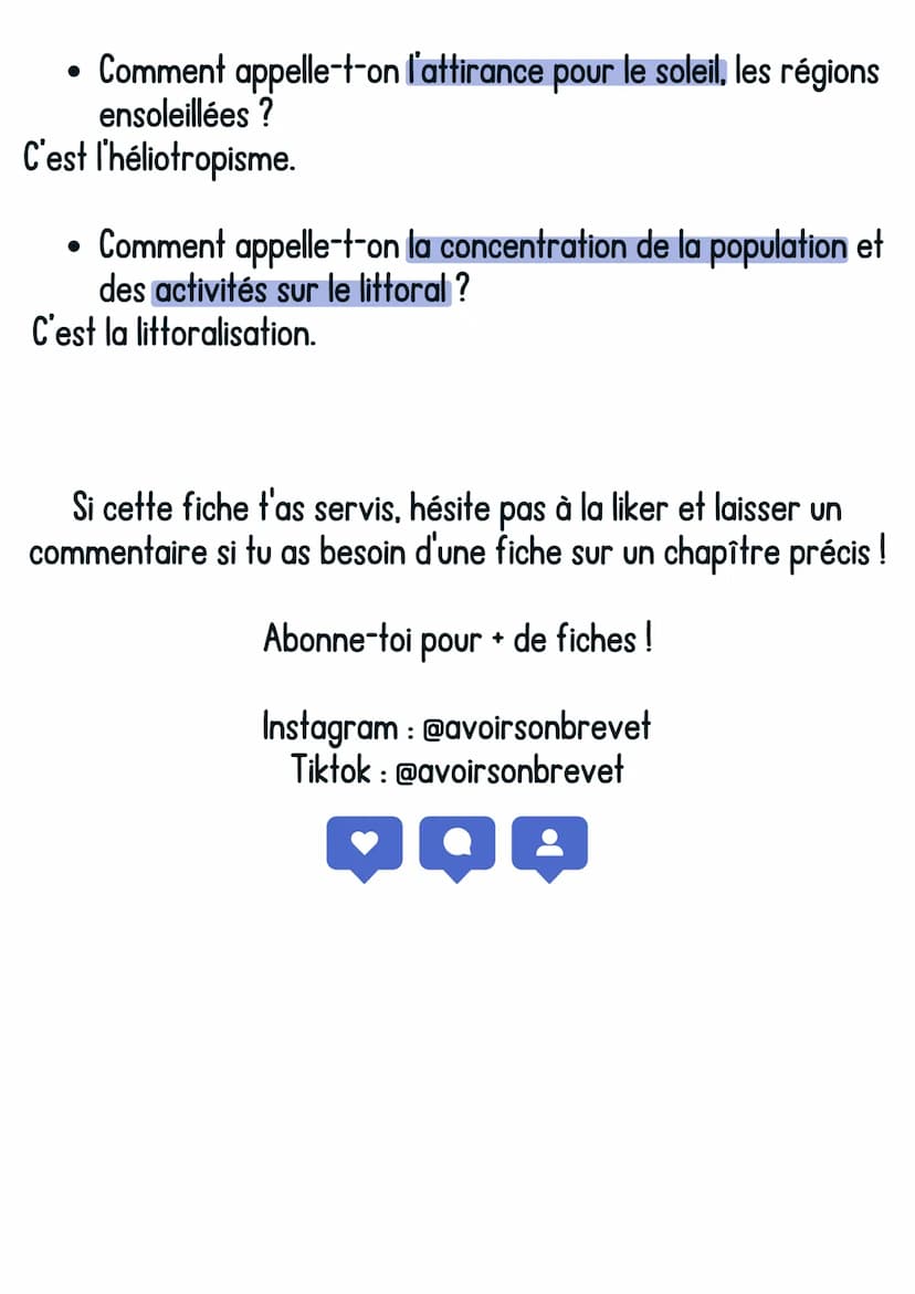 Histoire
Urbanisation
@avoirsonbrevet
1. Définitions :
Urbanisation : tendance à la concentration de la population dans
les villes.
Métropol
