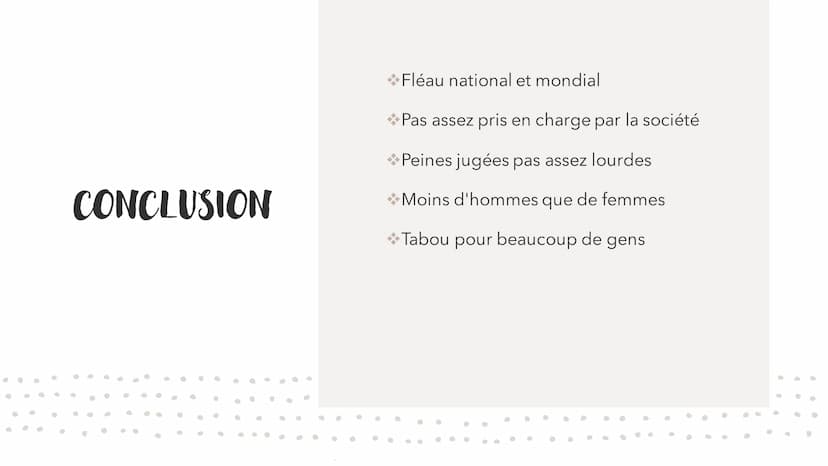 LES VIOLENCES CONJUGALES
C'EST QUOI ? SOMMAIRE :
Présentation du phénomène des
violences conjugales
❖Sa caractérisation par phases
Lesquelle