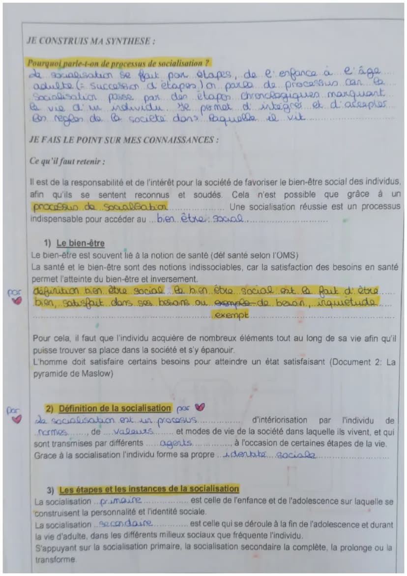 Capacités exigibles du Chapitre 2 pour le bac:
Mobiliser le processus et les instances de socialisation pour appréhender un fait social.
Ide
