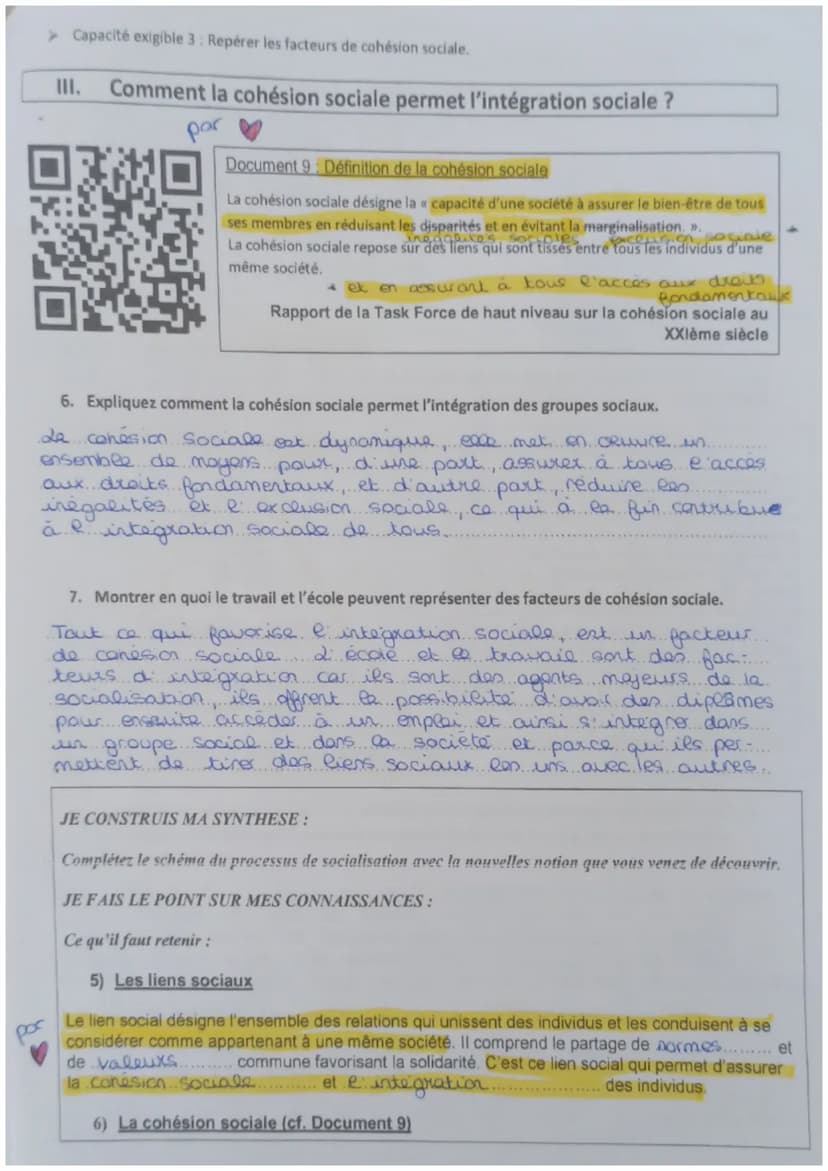 Capacités exigibles du Chapitre 2 pour le bac:
Mobiliser le processus et les instances de socialisation pour appréhender un fait social.
Ide