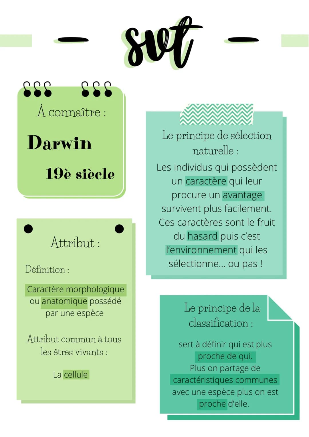 SSS
À connaître:
SSS
Darwin
19è siècle
Attribut:
sut
Définition:
Caractère morphologique
ou anatomique possédé
par une espèce
Attribut commu