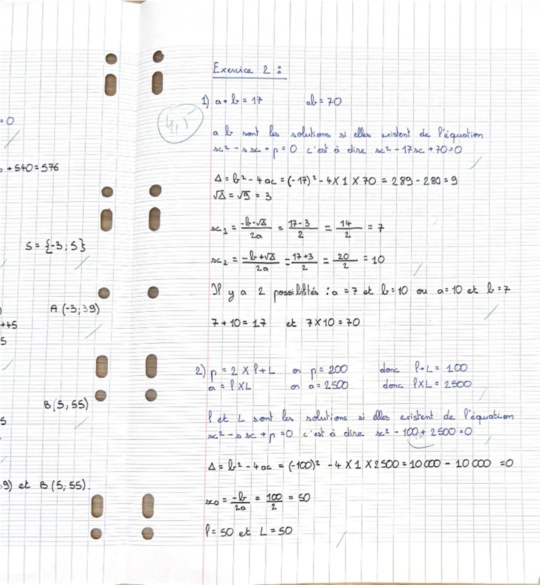 --- OCR Start ---
Casella
Mathématiques (DM)
Olservations:
Be
Eva 194
Note:
W
pour le 18/09/23
PSPE: DM SECOND DEGRE.
Exercice 1:
(4 points)