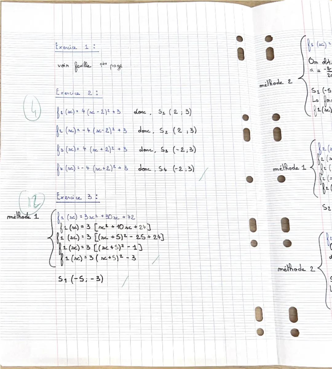 --- OCR Start ---
Casella
Mathématiques (DM)
Olservations:
Be
Eva 194
Note:
W
pour le 18/09/23
PSPE: DM SECOND DEGRE.
Exercice 1:
(4 points)