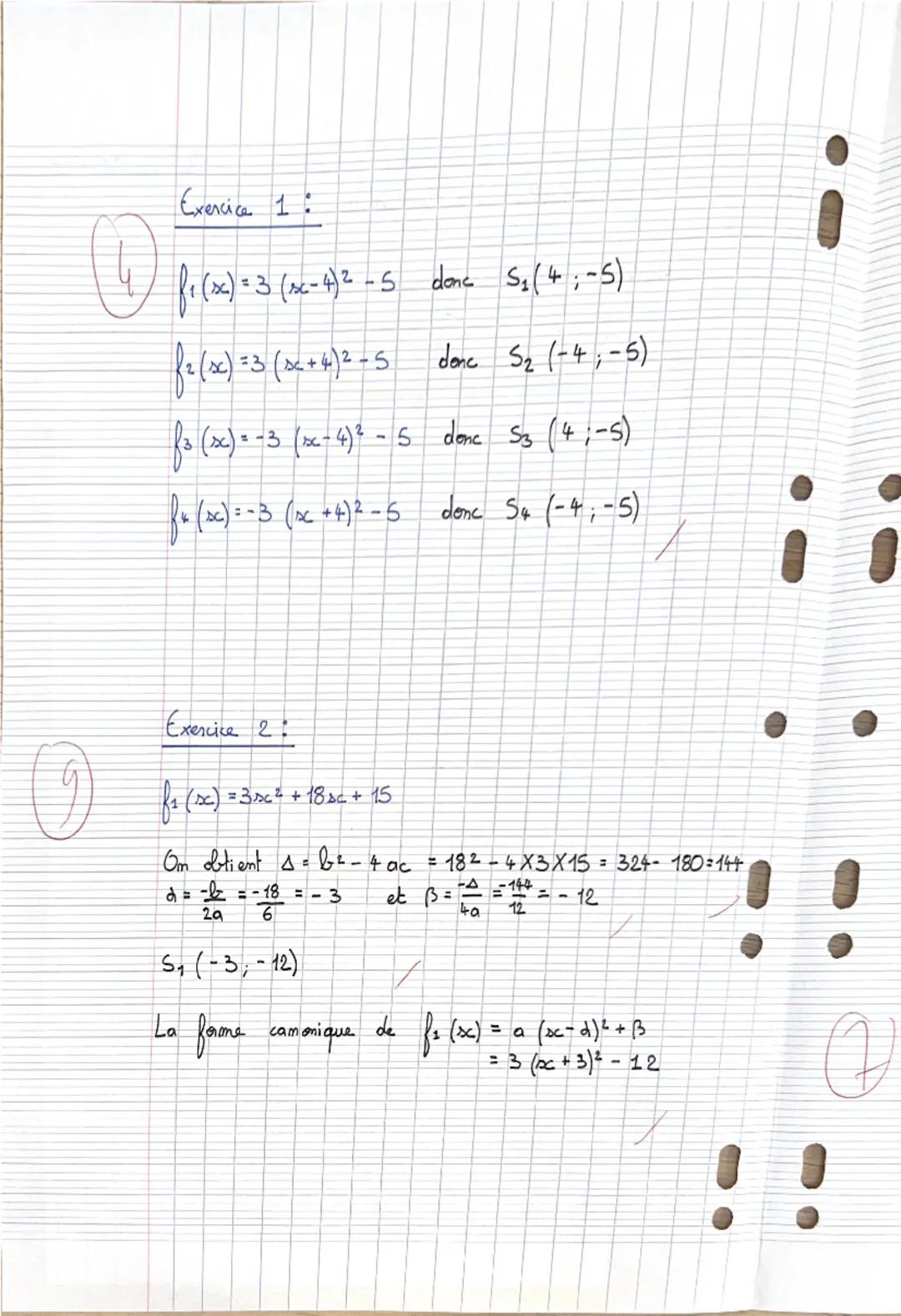 --- OCR Start ---
Casella
Mathématiques (DM)
Olservations:
Be
Eva 194
Note:
W
pour le 18/09/23
PSPE: DM SECOND DEGRE.
Exercice 1:
(4 points)