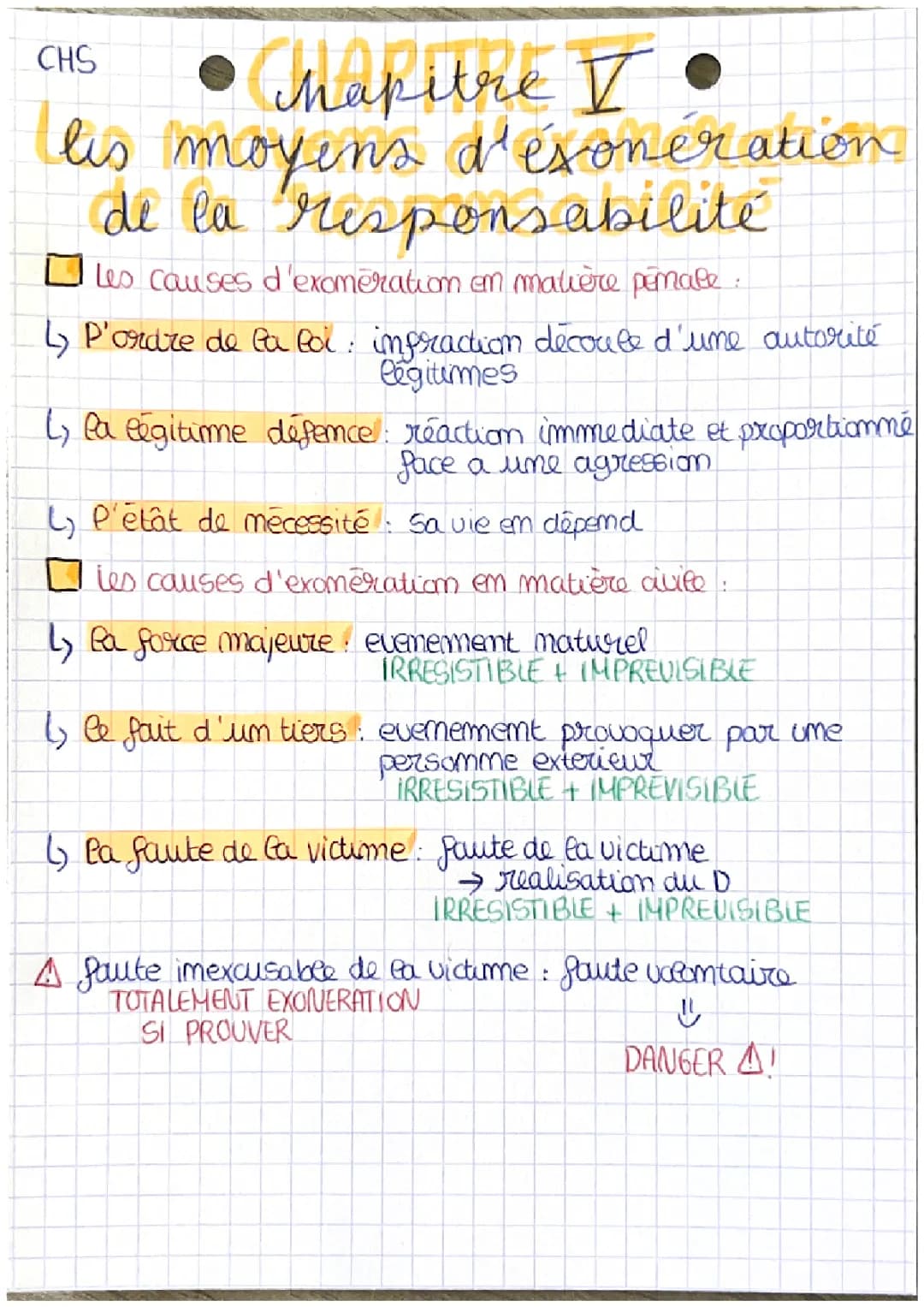 Comprendre les moyens d'exonération de la responsabilité pénale : légitime défense et état de nécessité