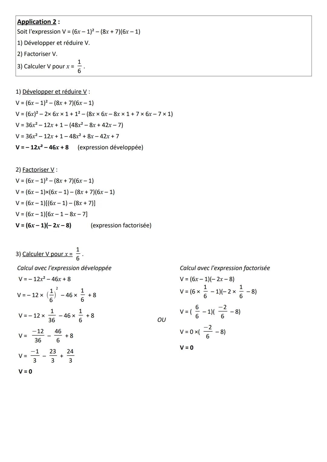 3°
Chapitre 9: Calcul littéral
I) Expression littérale : rappels
Une expression littérale est une expression dans laquelle certains nombres 