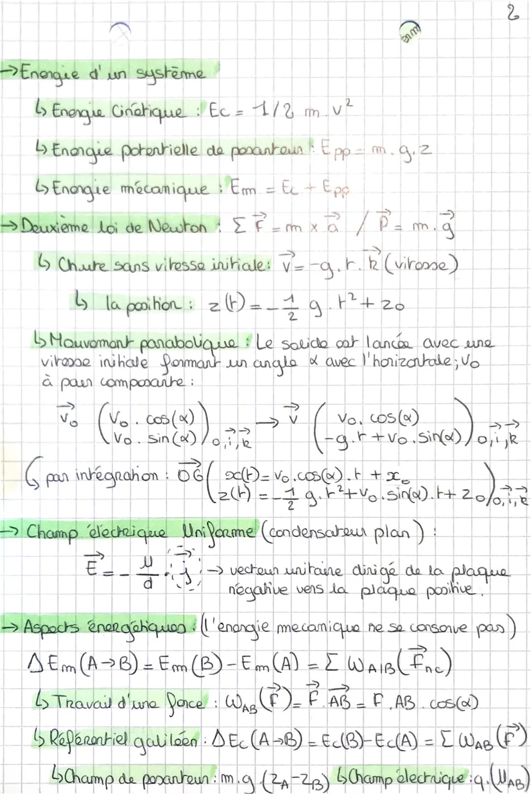 PHYSIQUE : Mouvement.
→ Vecteur viresse: V_ OA après-OA awant-Juniforme:
raprès
-
100 O
→ accélérer:
-descélerer:0 6
- dérivée :
-
•Repère c