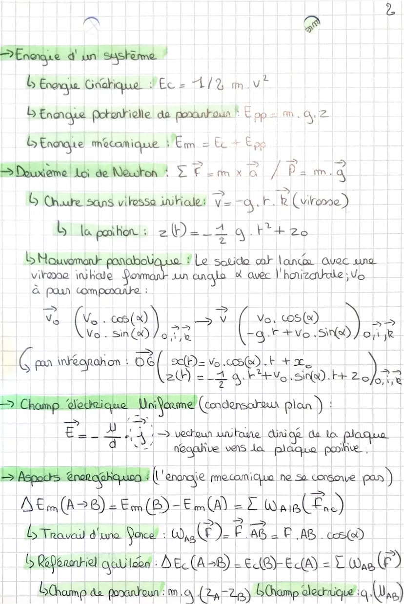 PHYSIQUE : Mouvement.
→ Vecteur viresse: V_ OA après-OA awant-Juniforme:
raprès
-
100 O
→ accélérer:
-descélerer:0 6
- dérivée :
-
•Repère c