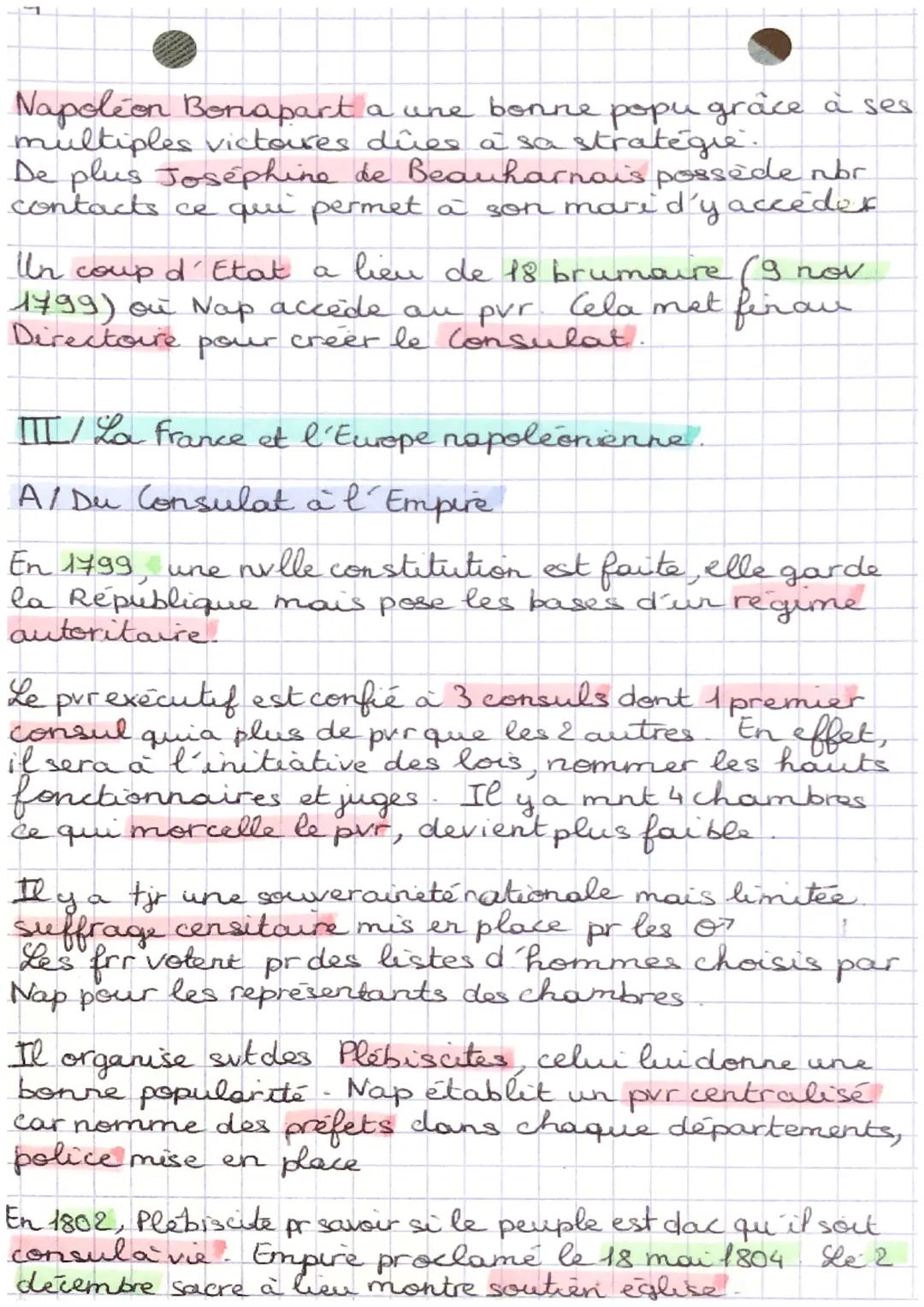 La Revolution et l'Empire
I/La rupture Revolutionnaire (H1789-1792)
Dans les situations de crise, le roipent convoquer
les Etat généraux, le