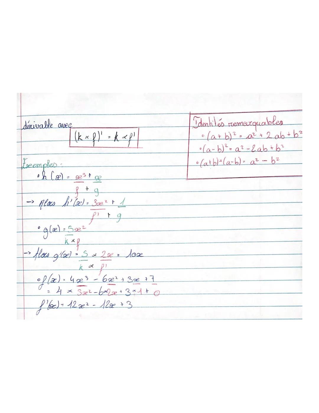 # Rappels dérivation:

Vitesse moyenne de croissance:
$
\frac{f(b)-f(a)}{b-a}
$

vitesse instantanée de croissance: Nombre dérivé f' (a)

$f