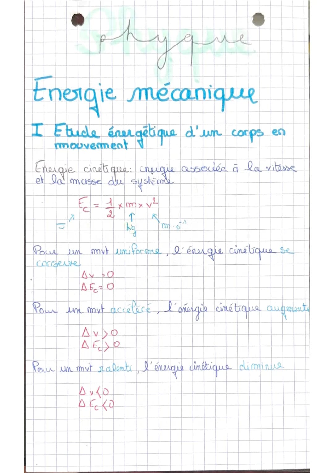 Énergie mécanique 