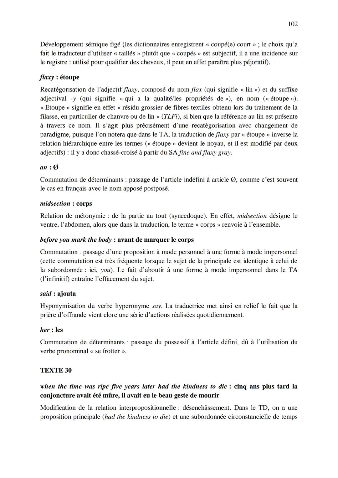 CHAPITRE 1
CORRIGES
1
I. Dans les extraits suivants, repérez les phénomènes de recatégorisation affectant
différentes catégories grammatical