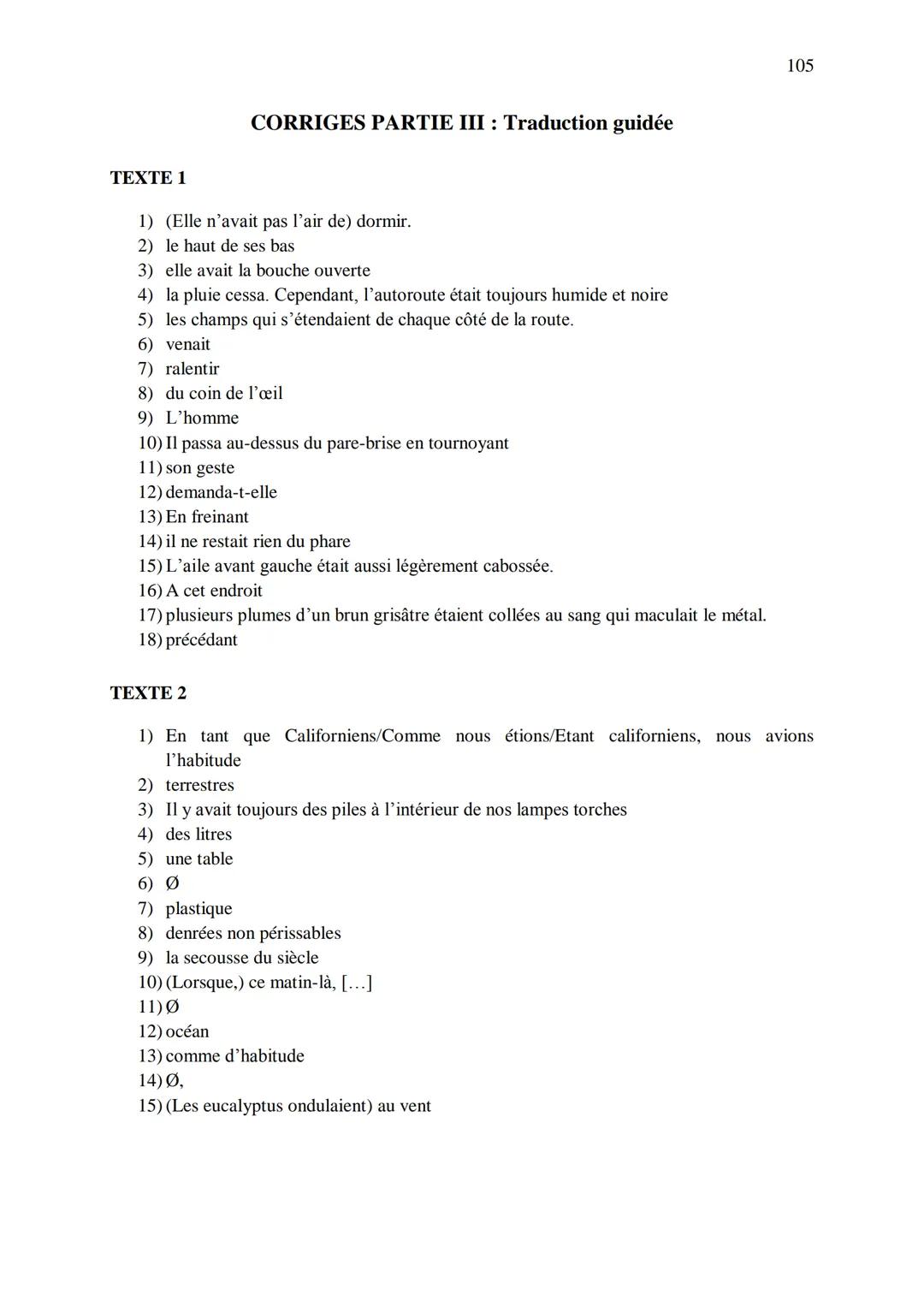 CHAPITRE 1
CORRIGES
1
I. Dans les extraits suivants, repérez les phénomènes de recatégorisation affectant
différentes catégories grammatical