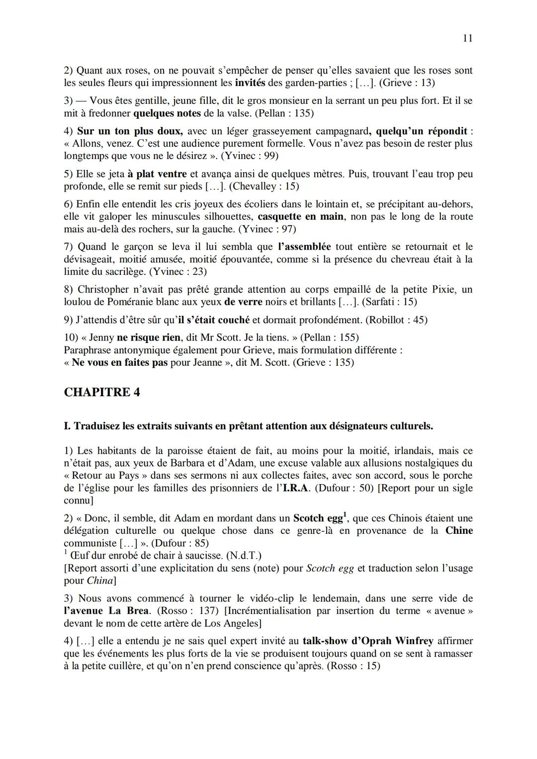 CHAPITRE 1
CORRIGES
1
I. Dans les extraits suivants, repérez les phénomènes de recatégorisation affectant
différentes catégories grammatical