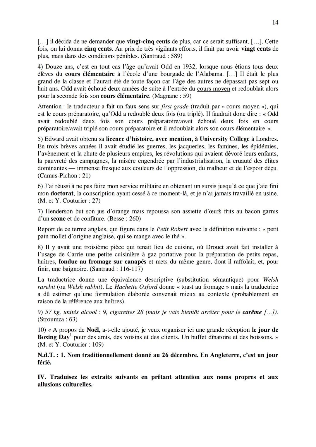 CHAPITRE 1
CORRIGES
1
I. Dans les extraits suivants, repérez les phénomènes de recatégorisation affectant
différentes catégories grammatical