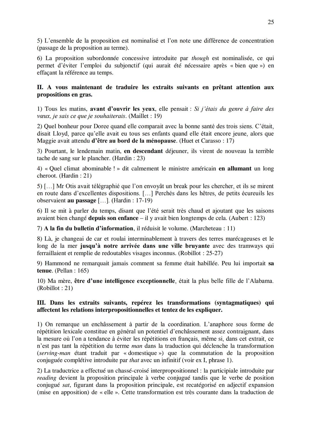 CHAPITRE 1
CORRIGES
1
I. Dans les extraits suivants, repérez les phénomènes de recatégorisation affectant
différentes catégories grammatical