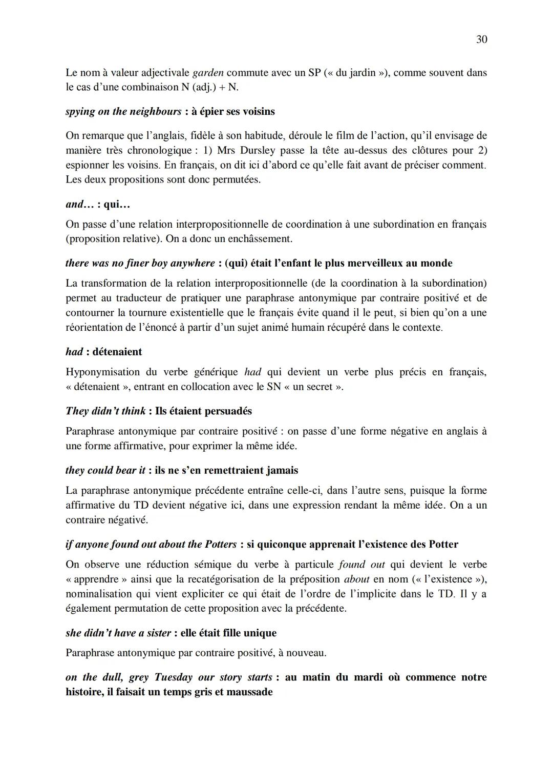 CHAPITRE 1
CORRIGES
1
I. Dans les extraits suivants, repérez les phénomènes de recatégorisation affectant
différentes catégories grammatical