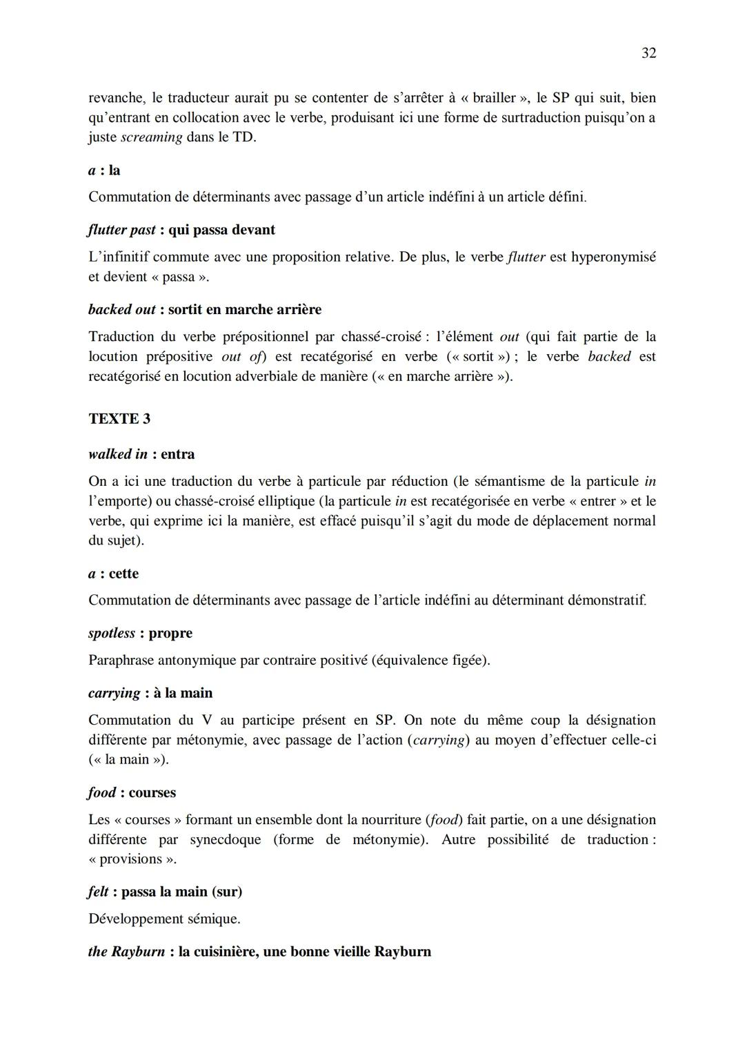 CHAPITRE 1
CORRIGES
1
I. Dans les extraits suivants, repérez les phénomènes de recatégorisation affectant
différentes catégories grammatical