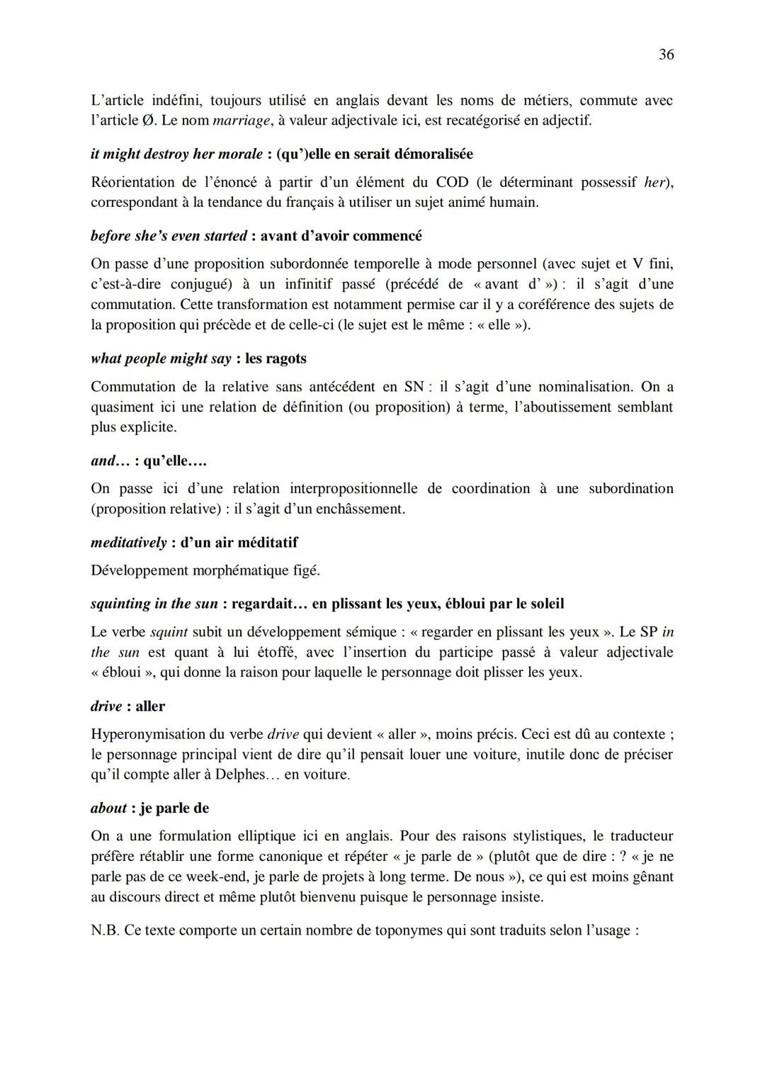 CHAPITRE 1
CORRIGES
1
I. Dans les extraits suivants, repérez les phénomènes de recatégorisation affectant
différentes catégories grammatical