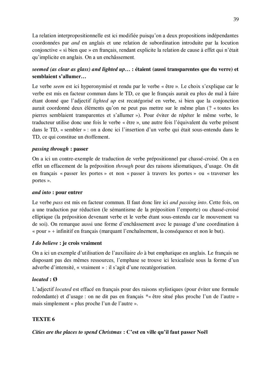 CHAPITRE 1
CORRIGES
1
I. Dans les extraits suivants, repérez les phénomènes de recatégorisation affectant
différentes catégories grammatical