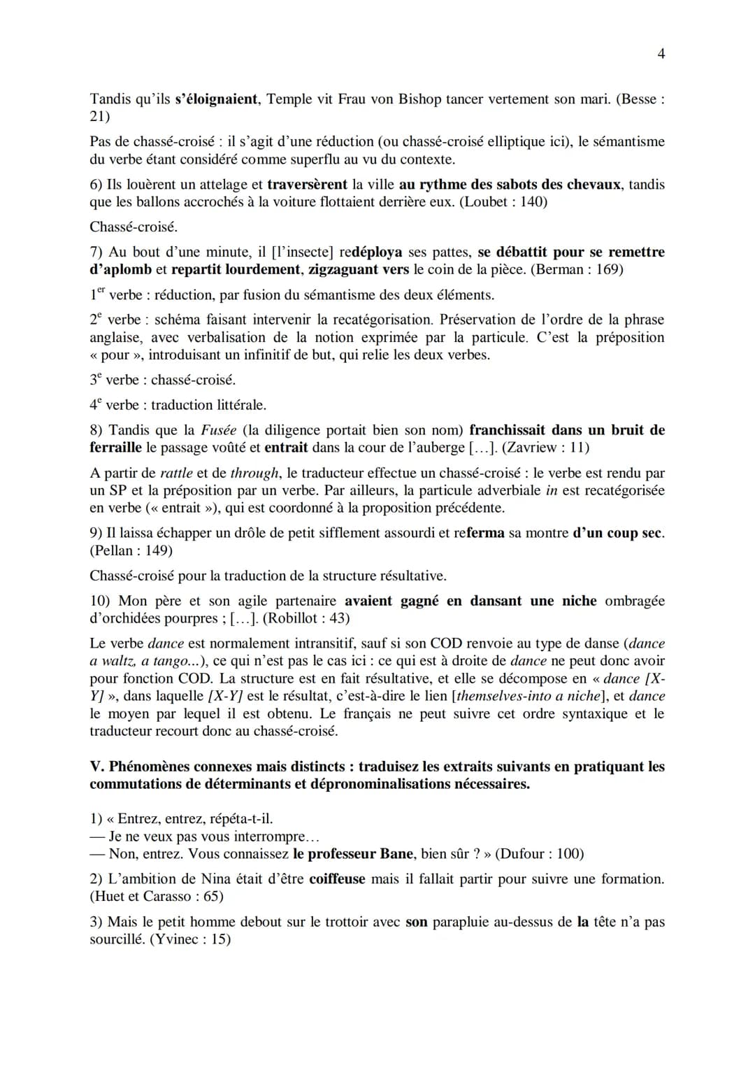 CHAPITRE 1
CORRIGES
1
I. Dans les extraits suivants, repérez les phénomènes de recatégorisation affectant
différentes catégories grammatical