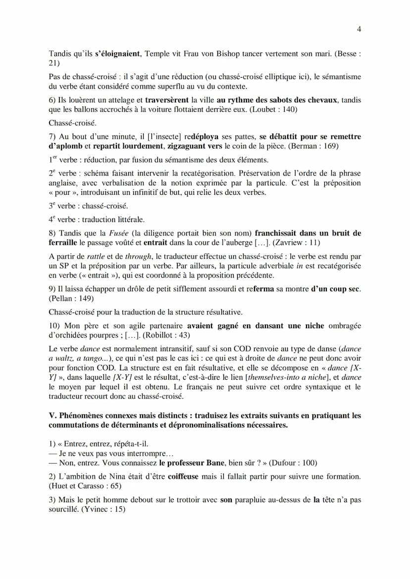 CHAPITRE 1
CORRIGES
1
I. Dans les extraits suivants, repérez les phénomènes de recatégorisation affectant
différentes catégories grammatical