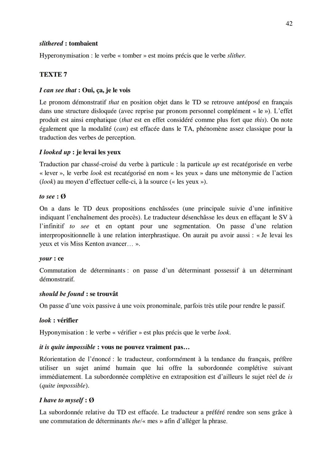 CHAPITRE 1
CORRIGES
1
I. Dans les extraits suivants, repérez les phénomènes de recatégorisation affectant
différentes catégories grammatical