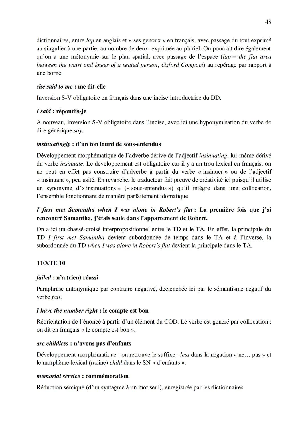 CHAPITRE 1
CORRIGES
1
I. Dans les extraits suivants, repérez les phénomènes de recatégorisation affectant
différentes catégories grammatical