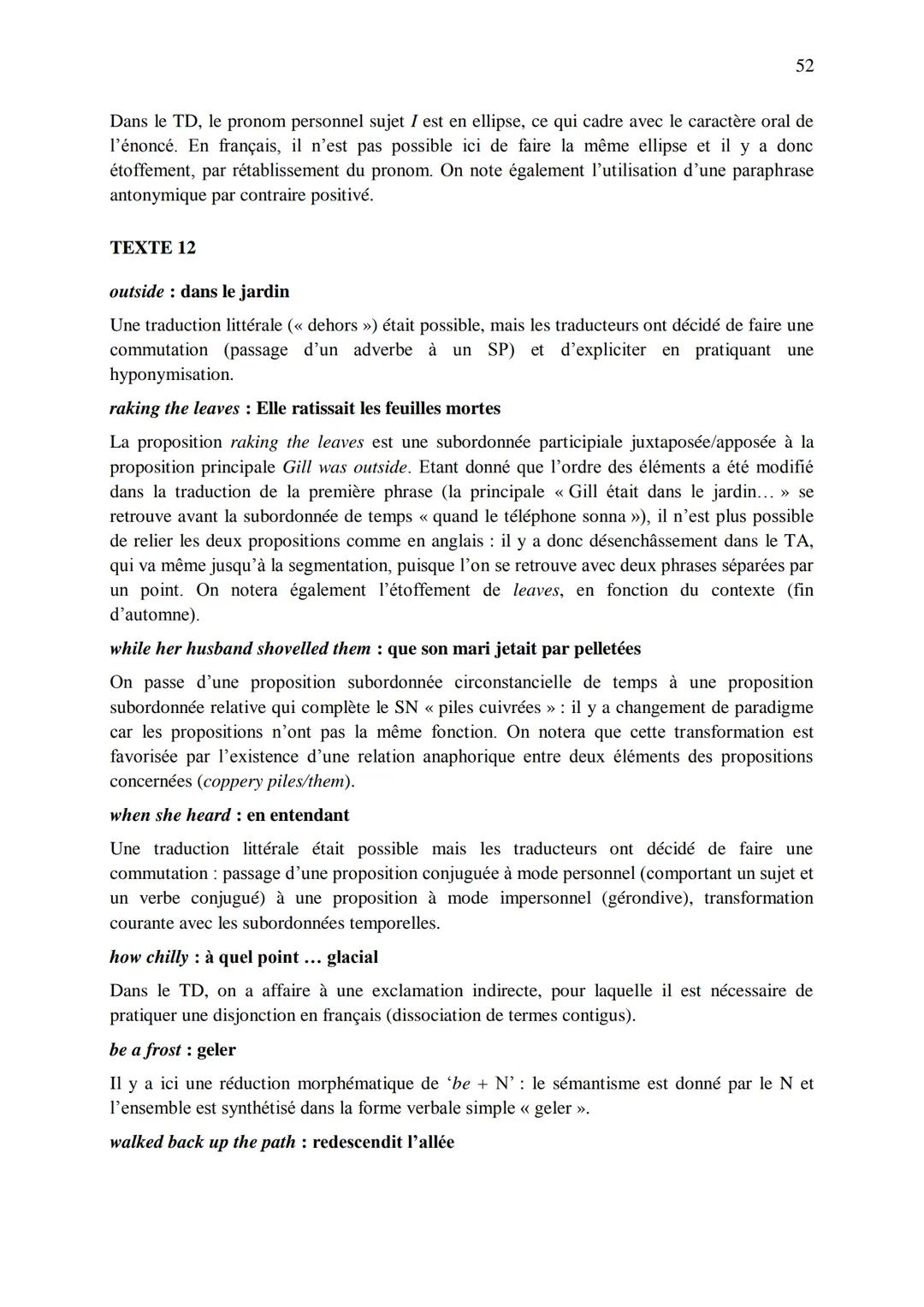 CHAPITRE 1
CORRIGES
1
I. Dans les extraits suivants, repérez les phénomènes de recatégorisation affectant
différentes catégories grammatical