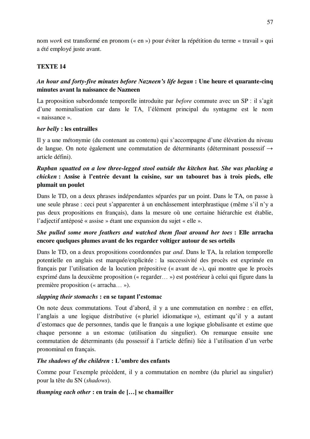 CHAPITRE 1
CORRIGES
1
I. Dans les extraits suivants, repérez les phénomènes de recatégorisation affectant
différentes catégories grammatical