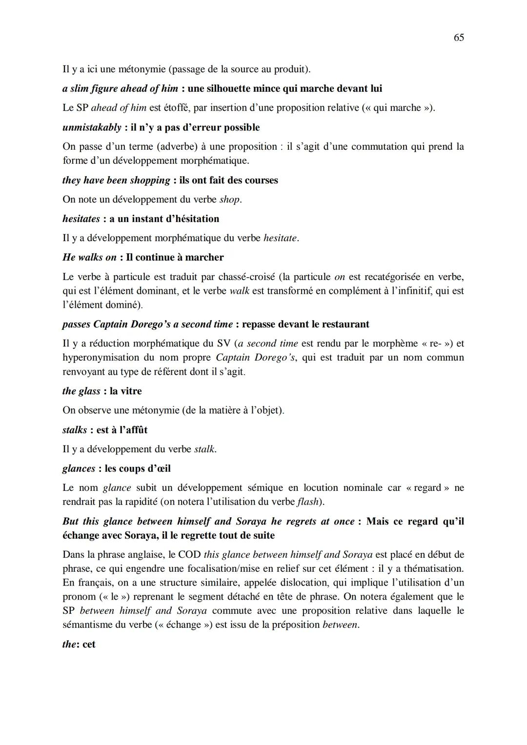 CHAPITRE 1
CORRIGES
1
I. Dans les extraits suivants, repérez les phénomènes de recatégorisation affectant
différentes catégories grammatical