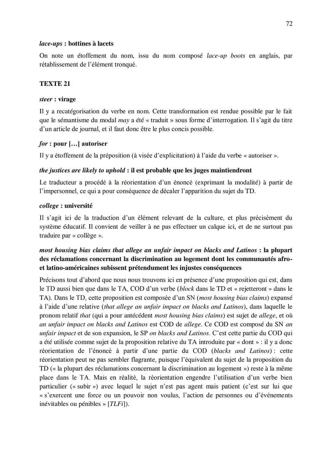 CHAPITRE 1
CORRIGES
1
I. Dans les extraits suivants, repérez les phénomènes de recatégorisation affectant
différentes catégories grammatical