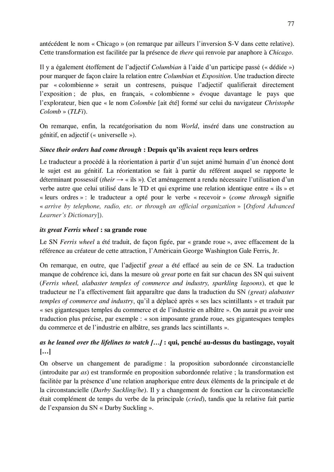 CHAPITRE 1
CORRIGES
1
I. Dans les extraits suivants, repérez les phénomènes de recatégorisation affectant
différentes catégories grammatical