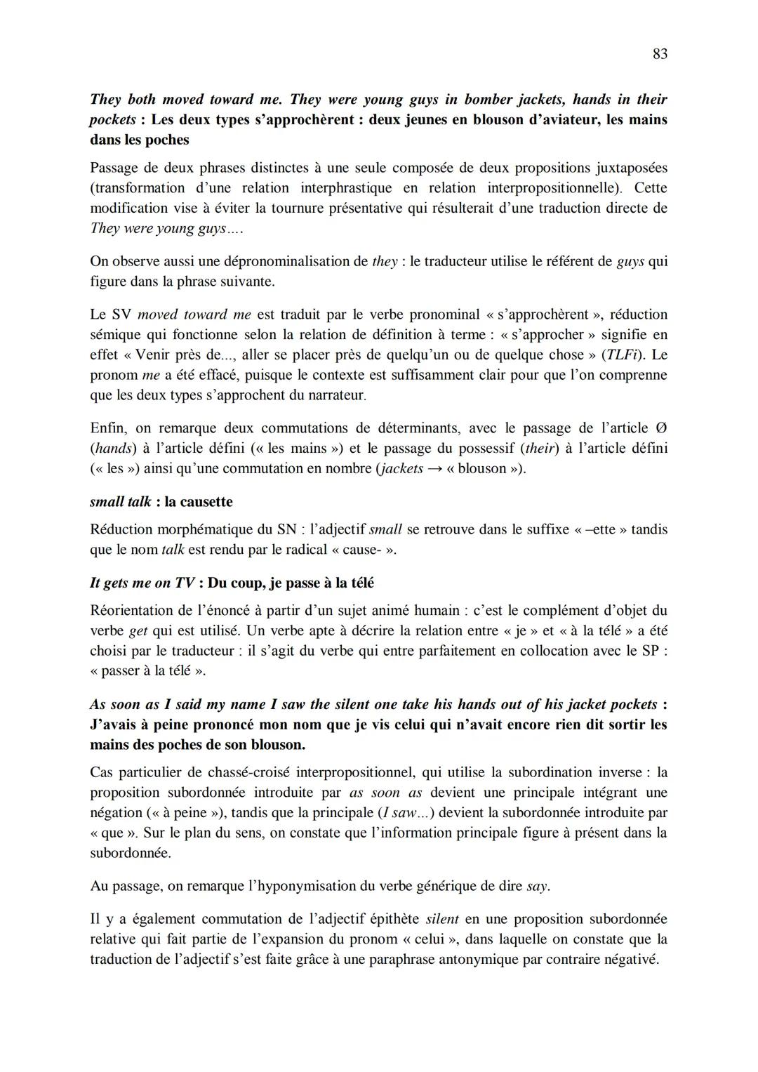 CHAPITRE 1
CORRIGES
1
I. Dans les extraits suivants, repérez les phénomènes de recatégorisation affectant
différentes catégories grammatical