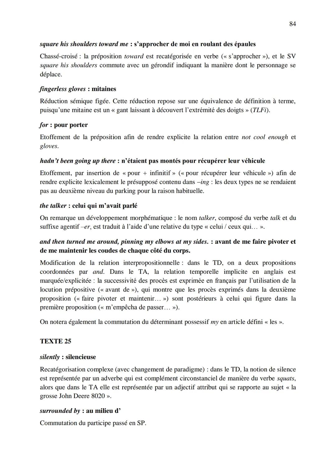 CHAPITRE 1
CORRIGES
1
I. Dans les extraits suivants, repérez les phénomènes de recatégorisation affectant
différentes catégories grammatical