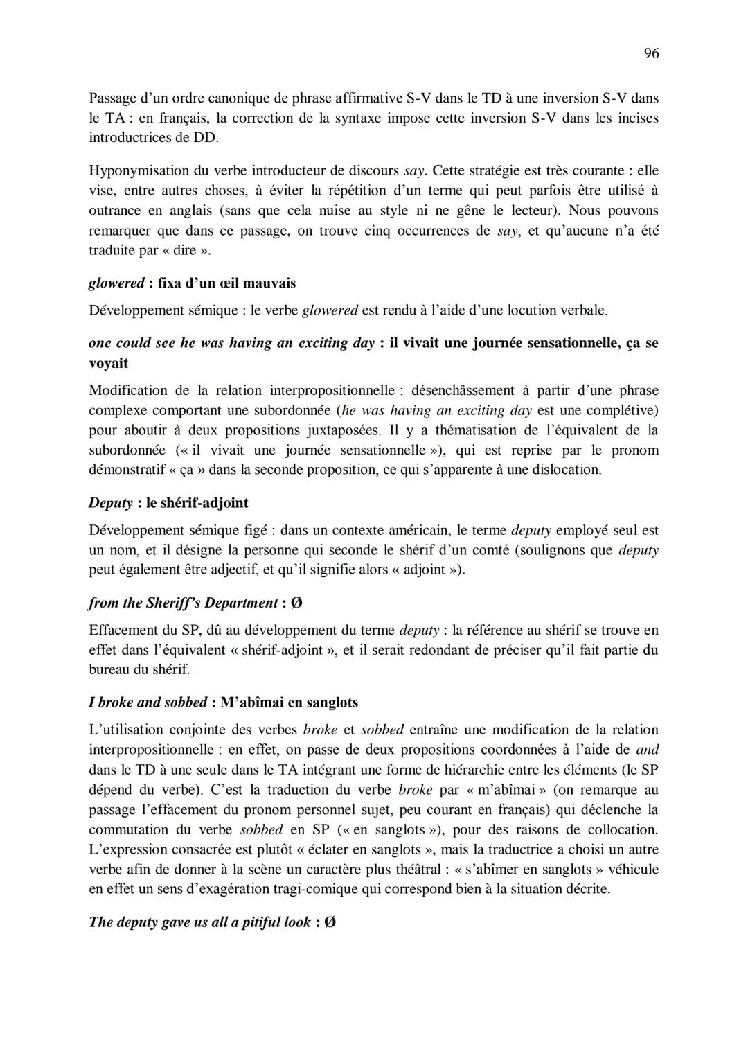 CHAPITRE 1
CORRIGES
1
I. Dans les extraits suivants, repérez les phénomènes de recatégorisation affectant
différentes catégories grammatical