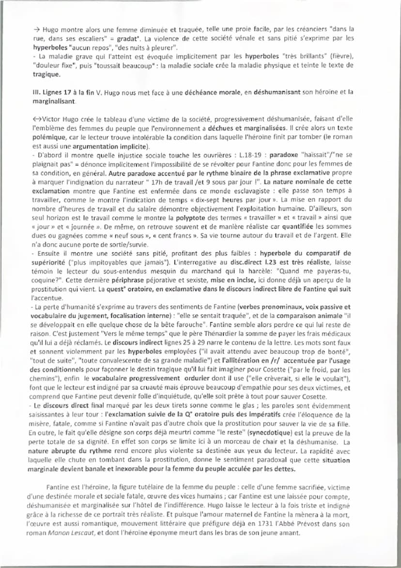 Amorce littéraire
Explication linéaire
V. Hugo, Les Misérables, 1862, extrait du chapitre X
Stendhal et Balzac, célèbres écrivains, sont ten