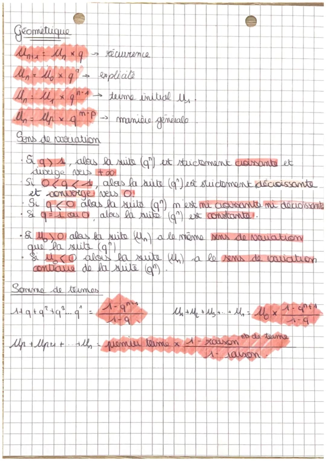 moth
Quites mumerique (2)
-> récuorence.
M = M + MXR
→>>
explicite
Arithmetiques.
CHAPT
Mn-M₁ (m-1) xx
→ terme initial us
(m-p)x se manière 