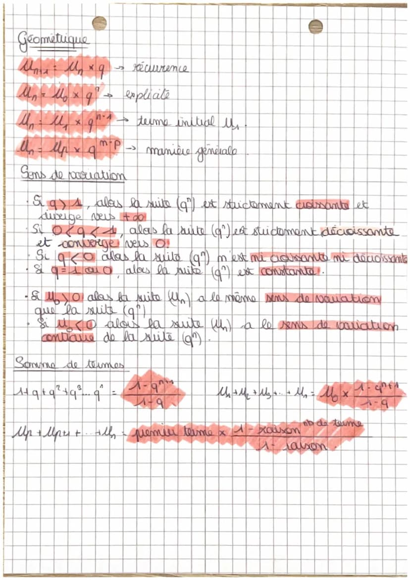 moth
Quites mumerique (2)
-> récuorence.
M = M + MXR
→>>
explicite
Arithmetiques.
CHAPT
Mn-M₁ (m-1) xx
→ terme initial us
(m-p)x se manière 