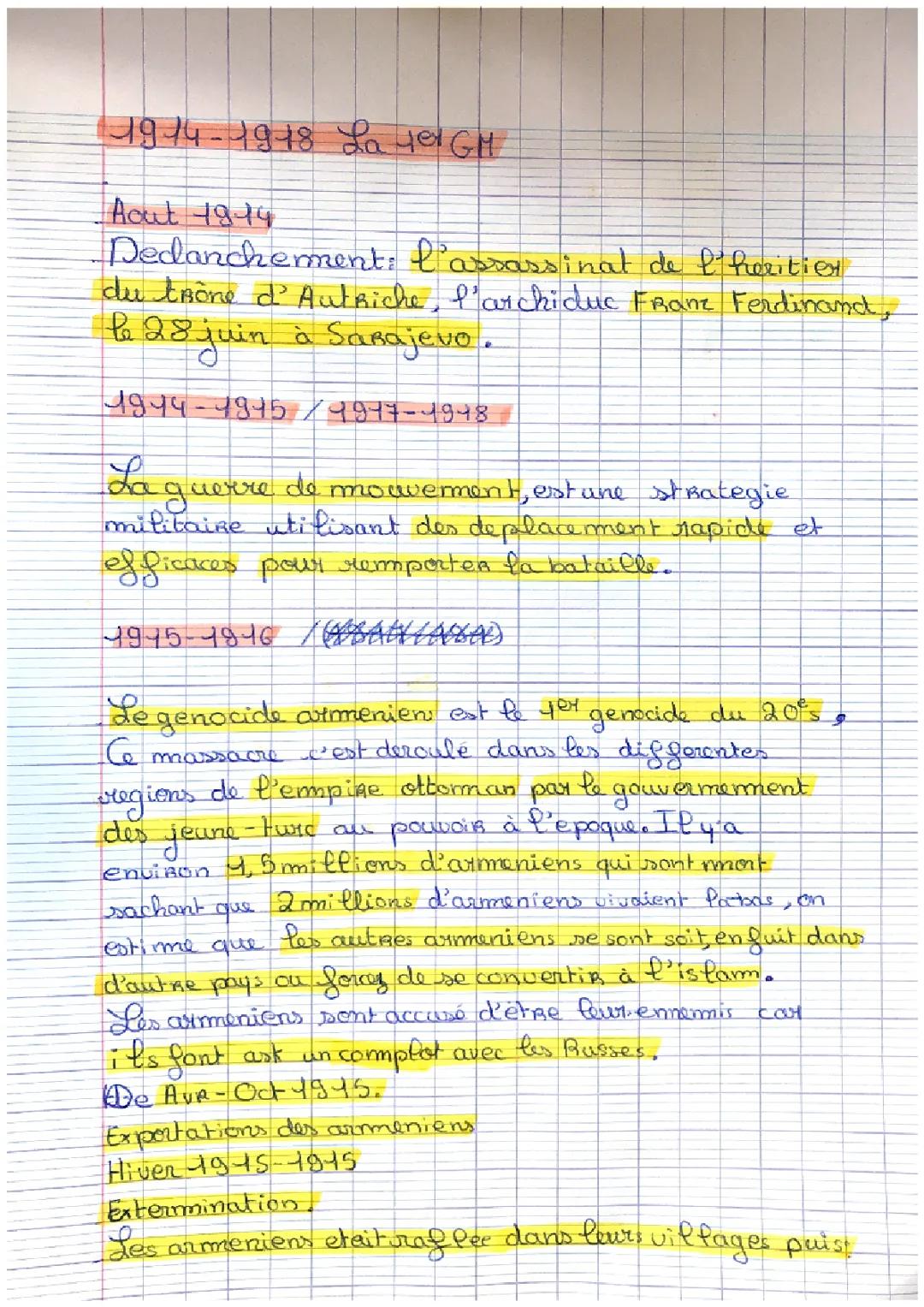 la 1er guerre mondiale