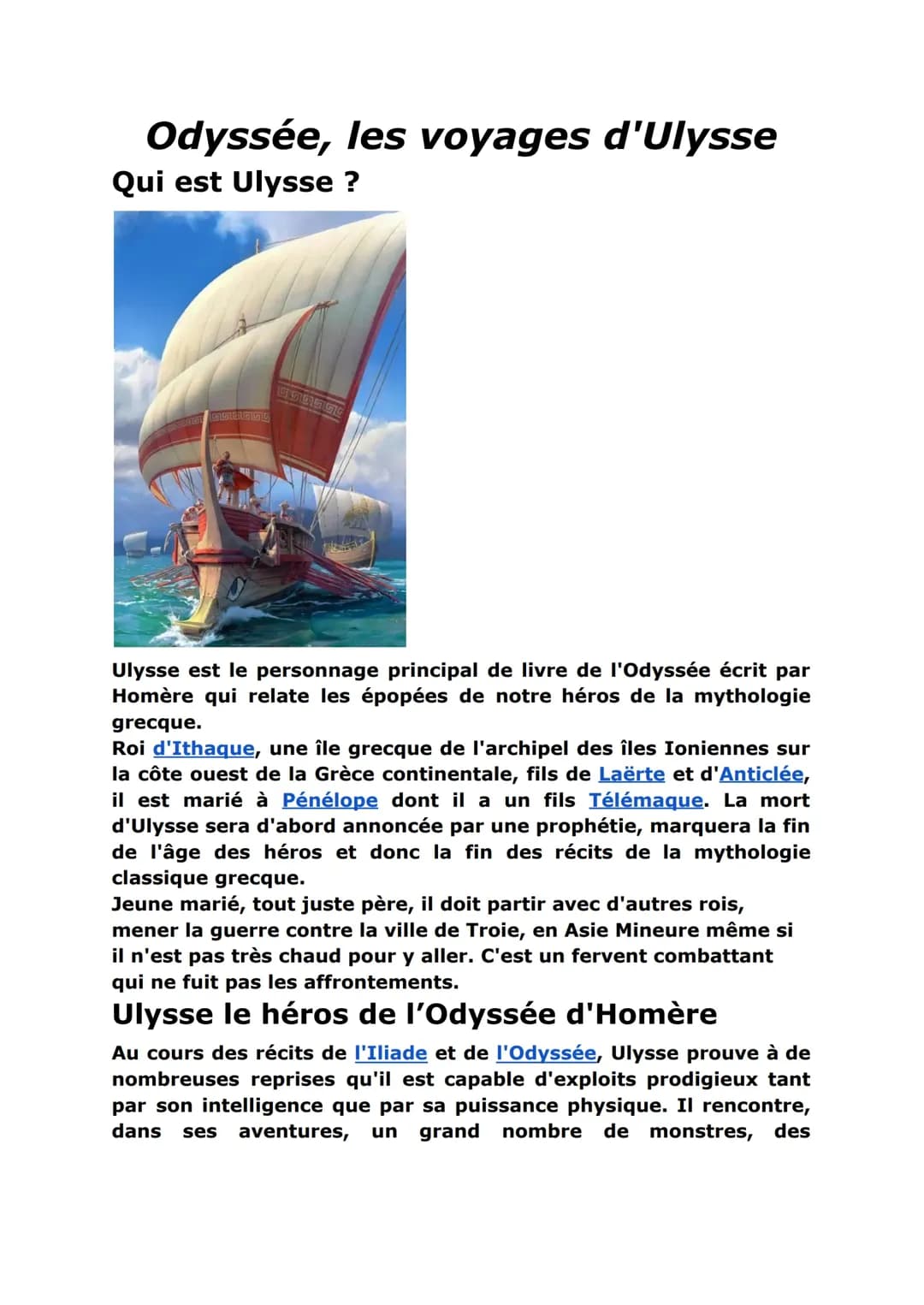 Les Voyages Légendaires d'Ulysse dans l'Odyssée : Un Héros Grec Super Cool !