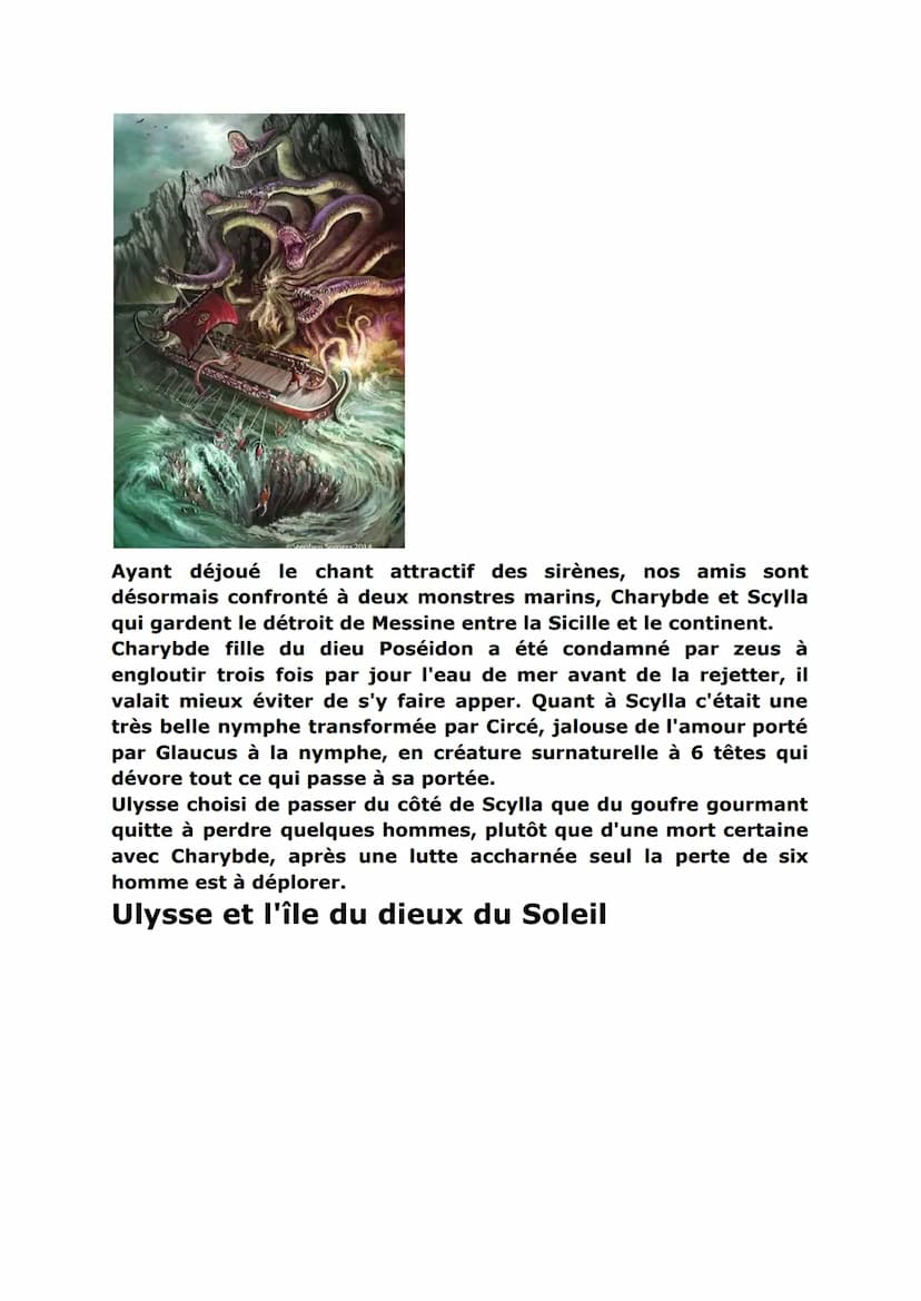 Odyssée, les voyages d'Ulysse
Qui est Ulysse ?
G5655E
Ulysse est le personnage principal de livre de l'Odyssée écrit par
Homère qui relate l