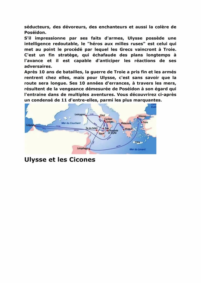 Odyssée, les voyages d'Ulysse
Qui est Ulysse ?
G5655E
Ulysse est le personnage principal de livre de l'Odyssée écrit par
Homère qui relate l