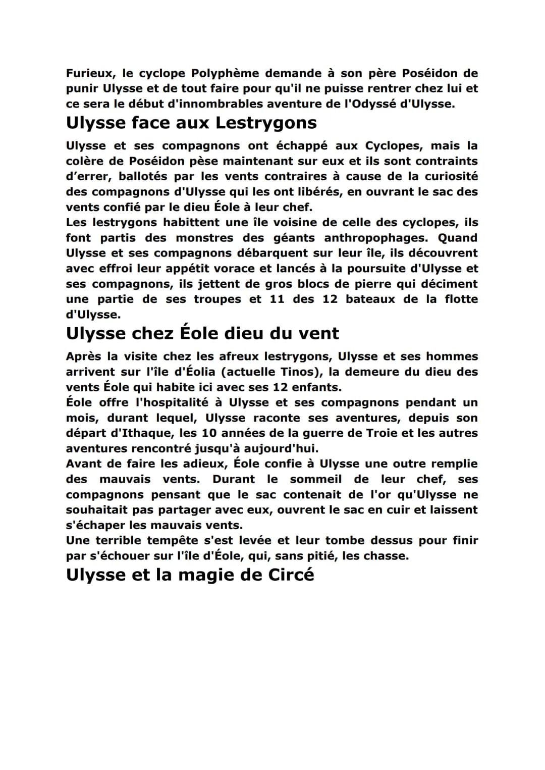 Odyssée, les voyages d'Ulysse
Qui est Ulysse ?
G5655E
Ulysse est le personnage principal de livre de l'Odyssée écrit par
Homère qui relate l