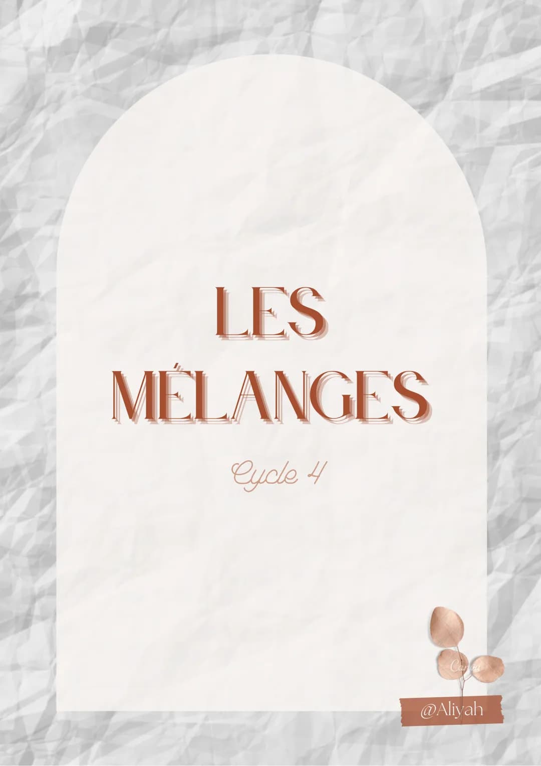LES
MÉLANGES
Cycle 4
Ca
@Aliyah 1/ ÉTUDE DE LA
SOLUBILITÉ D'UN SOLIDE
DANS UN LIQUIDE
• Lors d'une dissolution, la substance dissoute
s'appe
