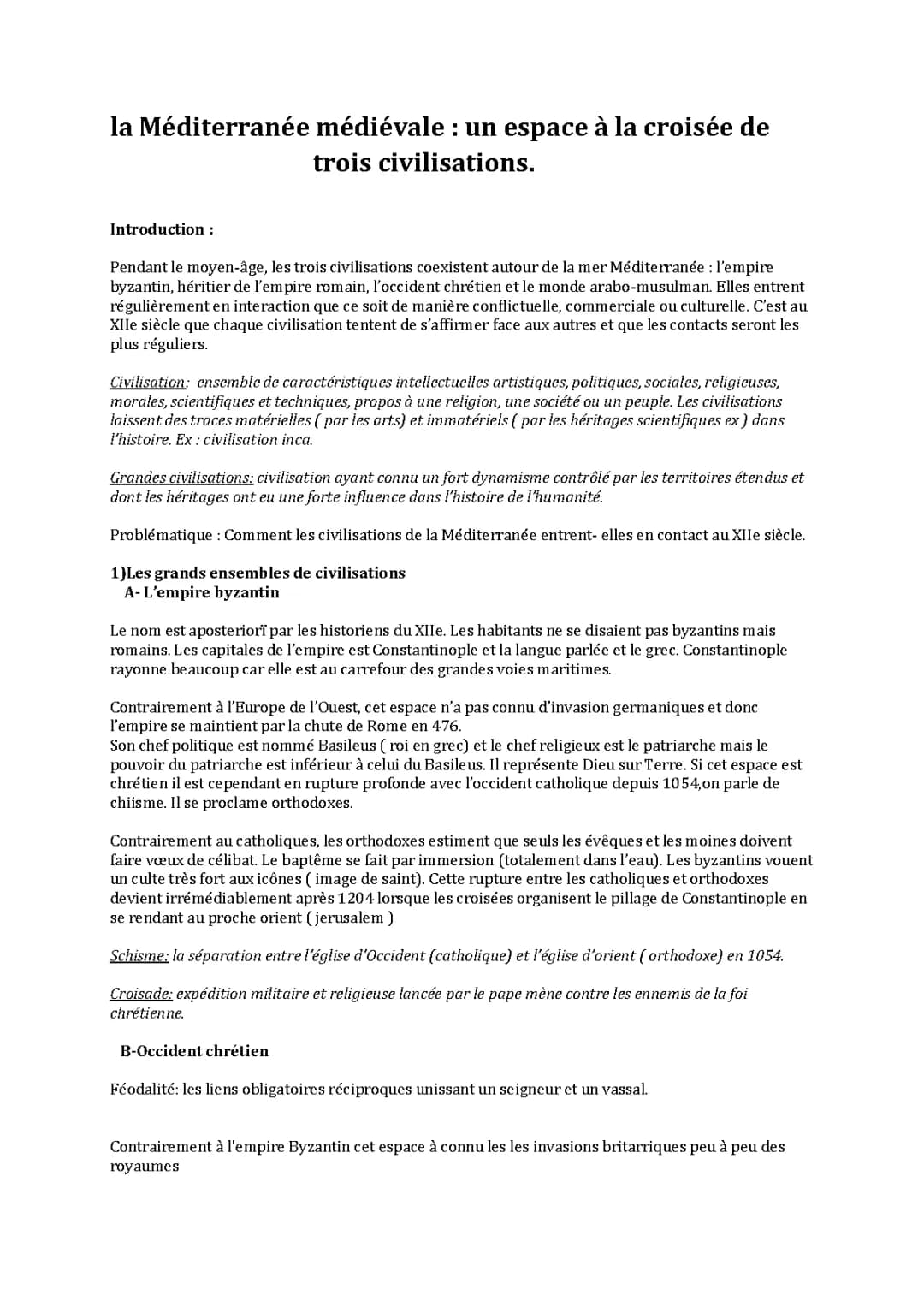 Méditerranée Médiévale 