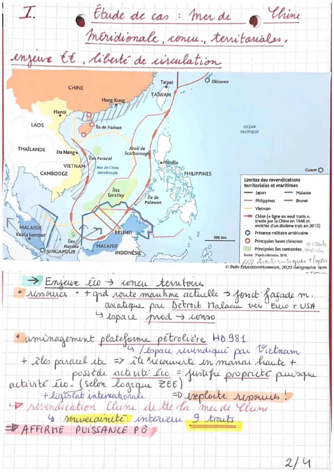 1
Mers et océans entre
G
CH 2 appropriation, protection et liberté de
4 territorialisation.
uiculation
processus d'appropriation mers + océa